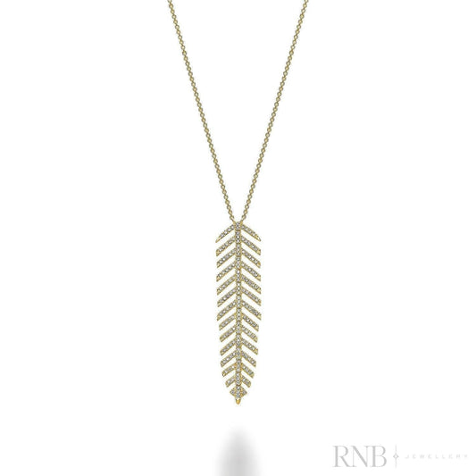 Leaf Diamond Necklace