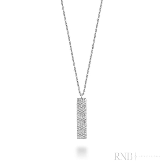 Pave Plate Diamond Necklace