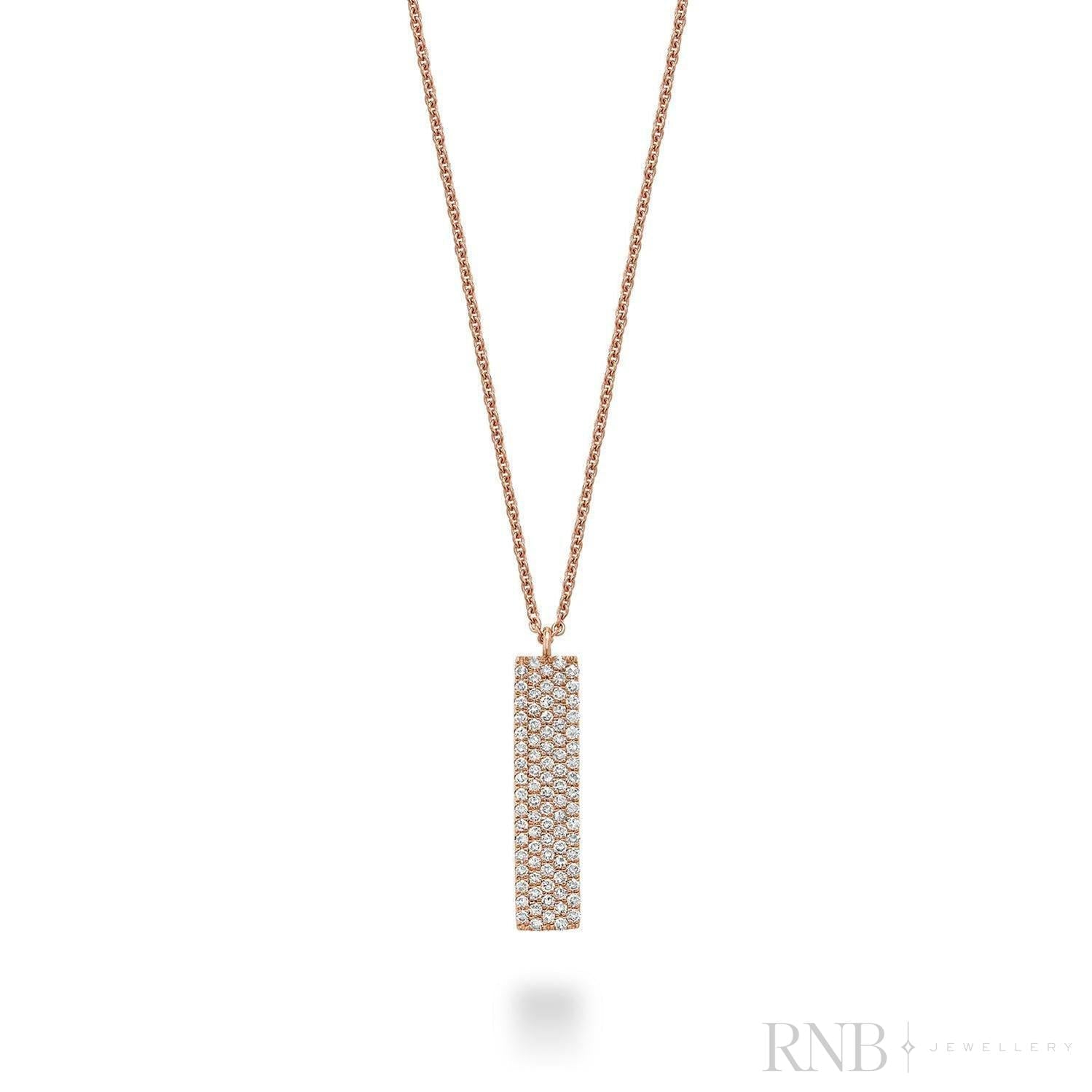 Pave Plate Diamond Necklace