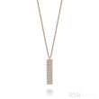 Pave Plate Diamond Necklace
