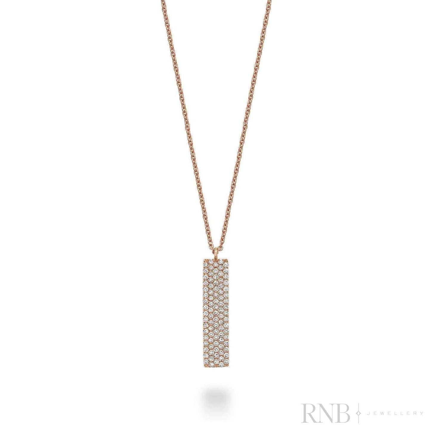 Pave Plate Diamond Necklace