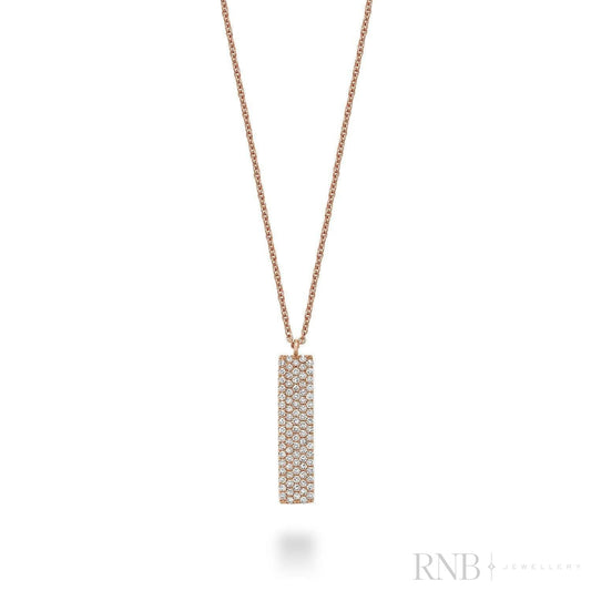 Pave Plate Diamond Necklace
