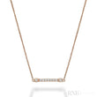 Bar Bezel Diamond Necklace