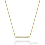 Bar Bezel Diamond Necklace
