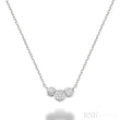 Trinity Bezel Diamond Necklace