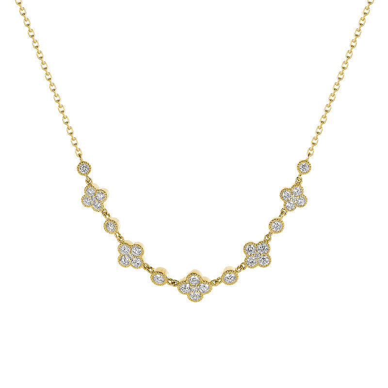 Clover Miligrain Empress Necklace