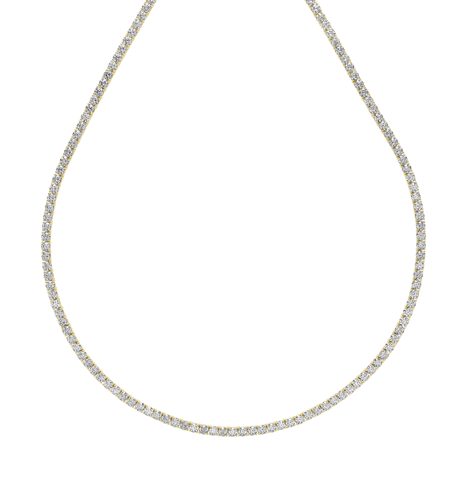 Lab Grown Tennis Necklace