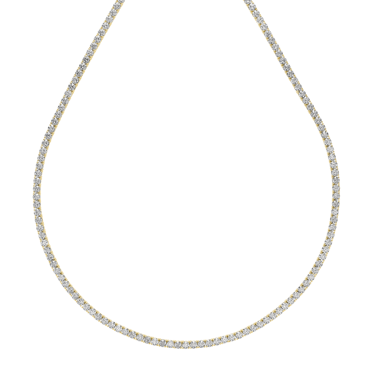 Lab Grown Tennis Necklace