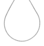 Lab Grown Tennis Necklace