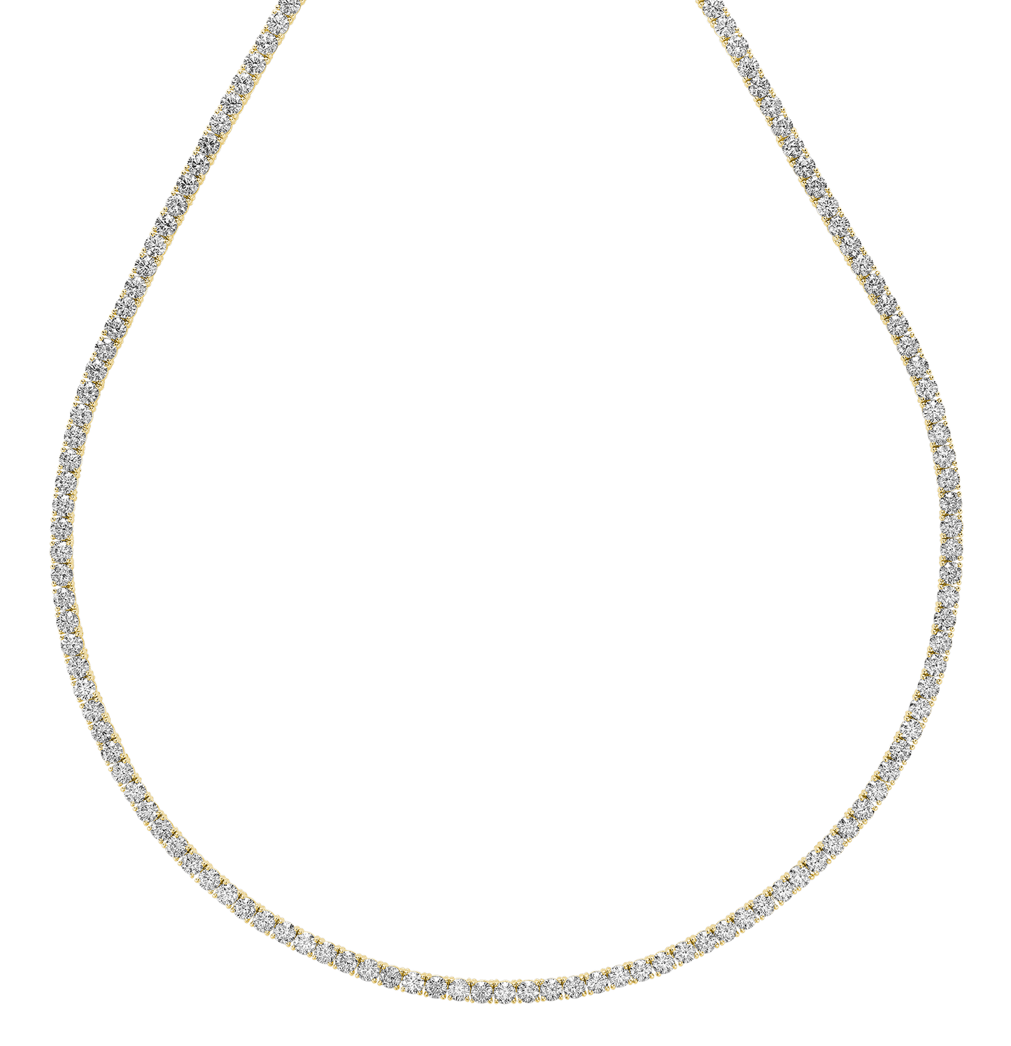 Lab Grown Tennis Necklace