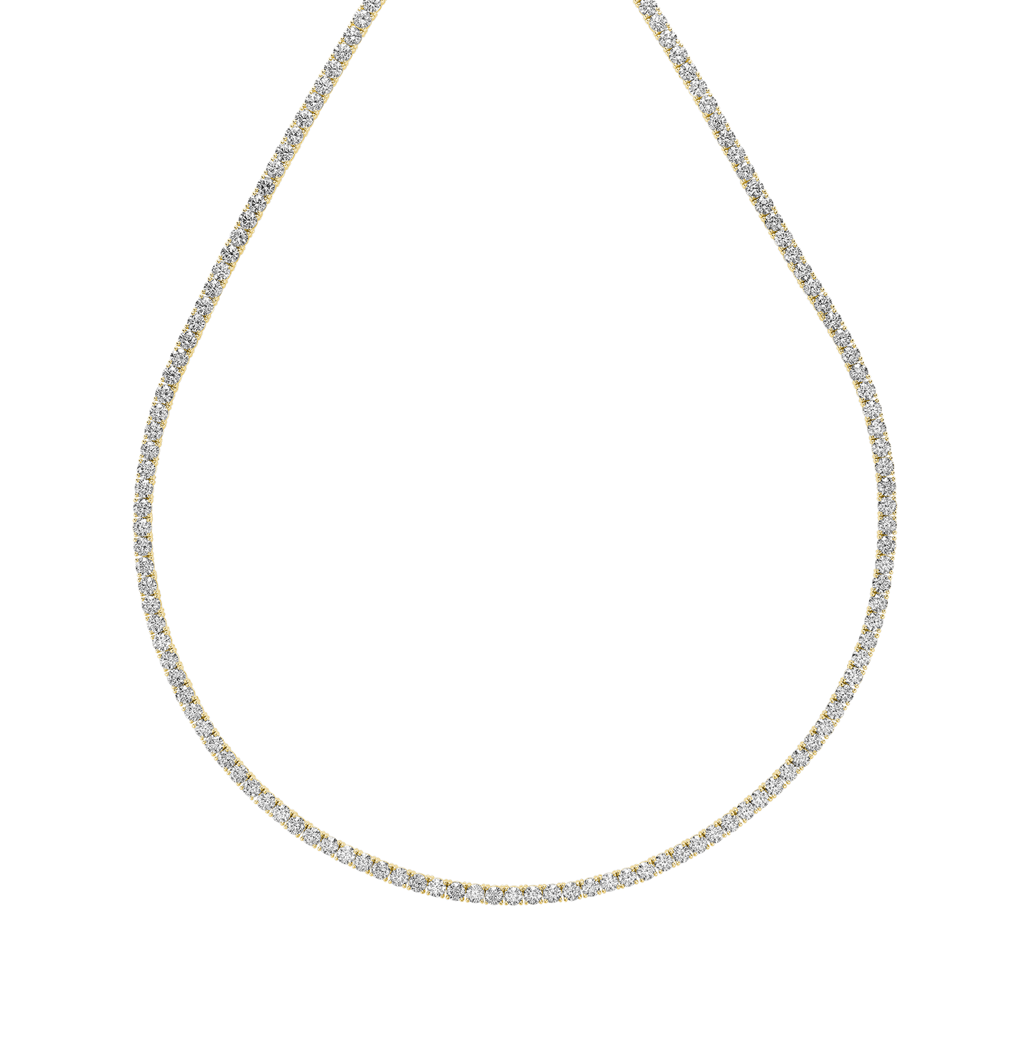 Lab Grown Tennis Necklace