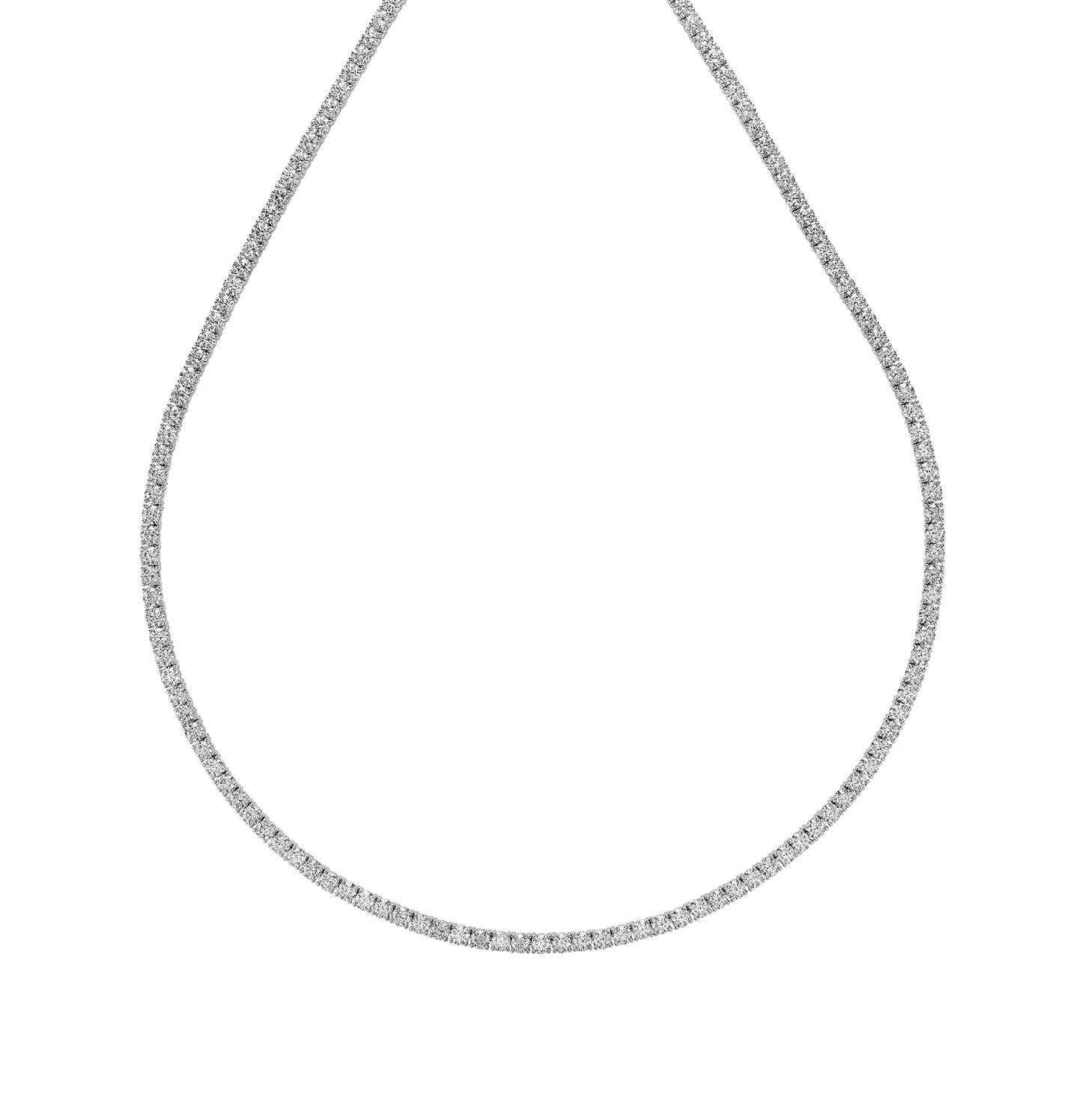 Lab Grown Tennis Necklace