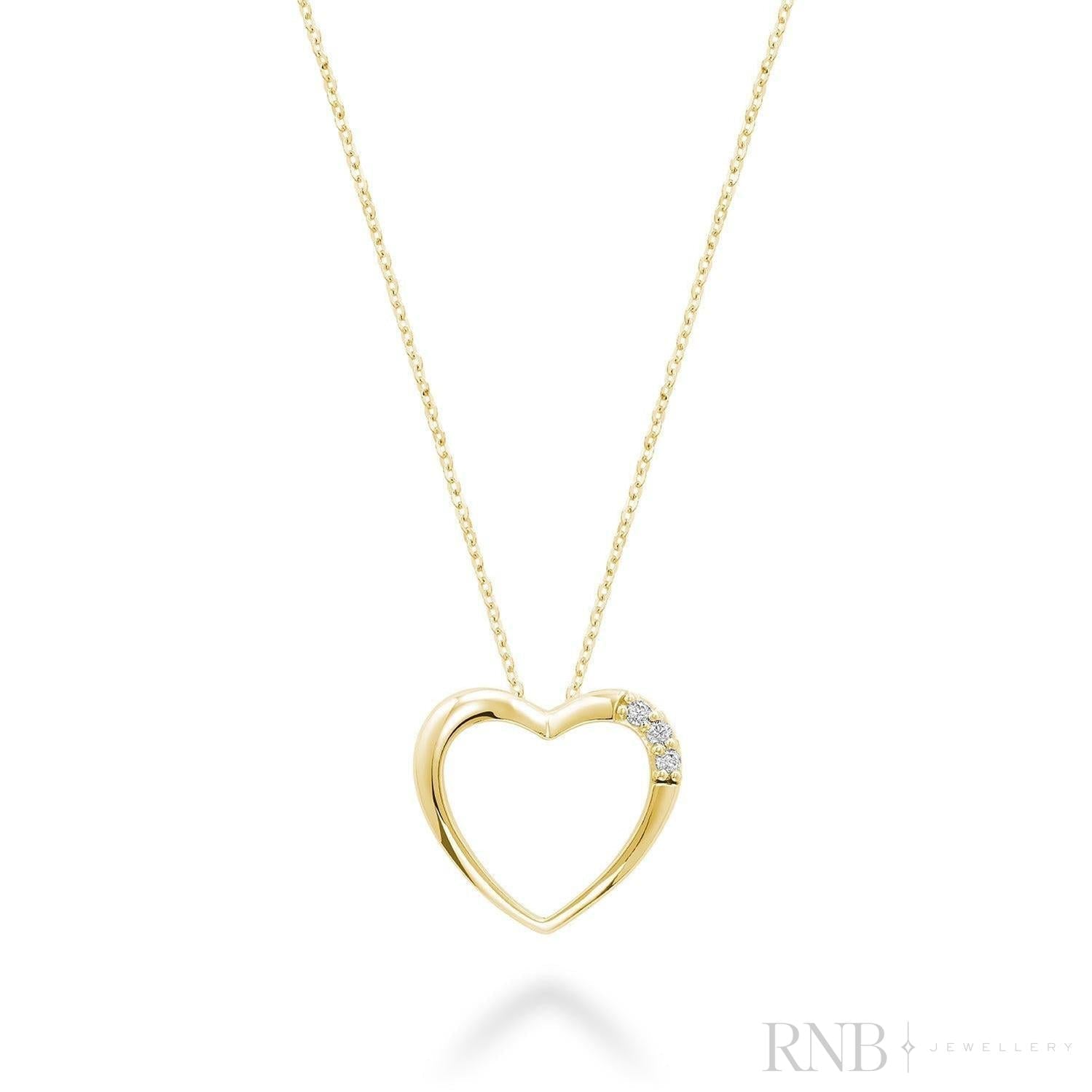 Heart Trinity Diamond Pendant