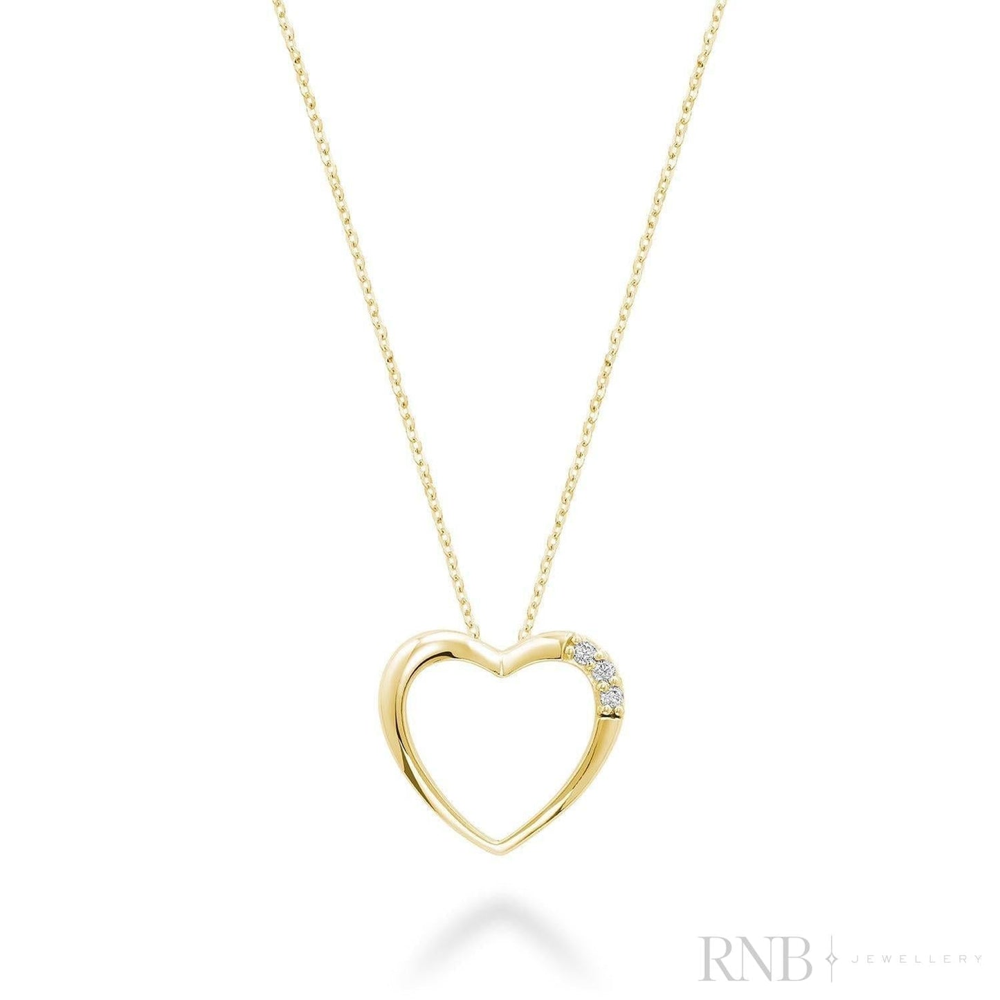 Heart Trinity Diamond Pendant
