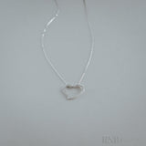 Asymmetrical Diamond Heart Pendant-RNB Jewellery