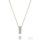 Pave Bar Diamond Pendant