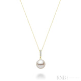 Cultured  Pearl & Diamond Bail Pendant