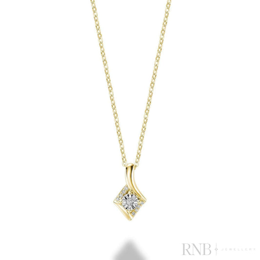 Illusion Setting Diamond Pendant