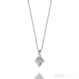 Illusion Setting Diamond Pendant