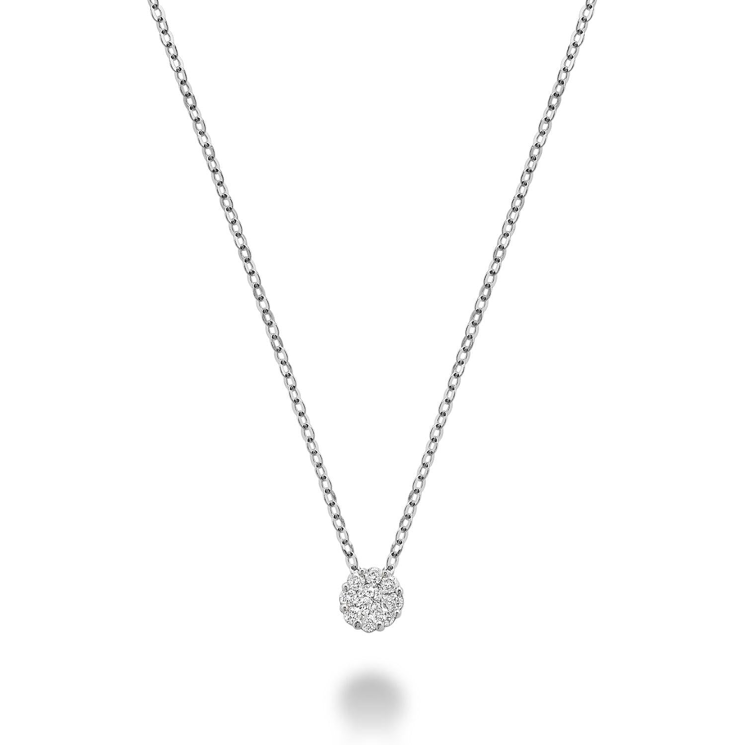 Cluster Diamond Pendant
