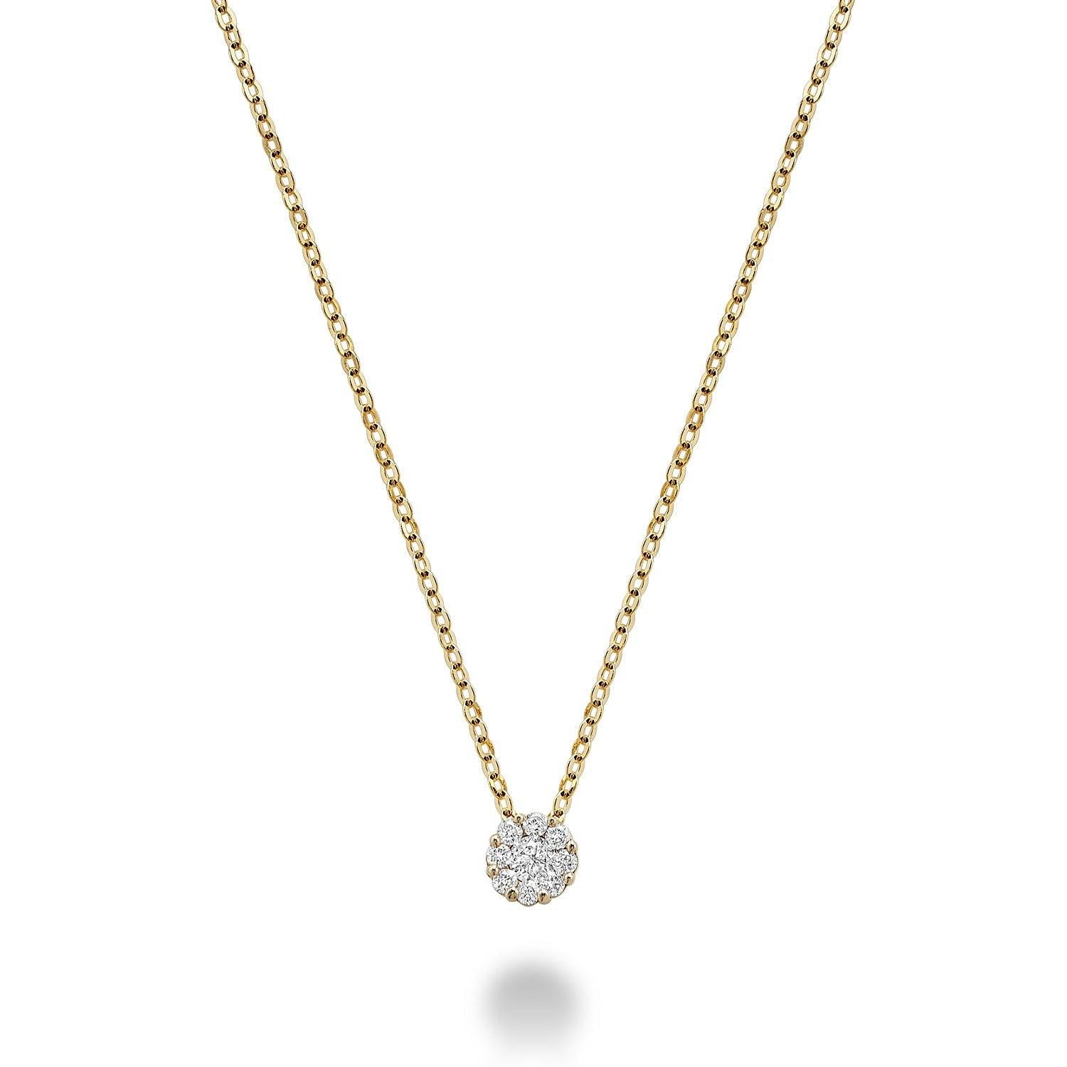 Cluster Diamond Pendant