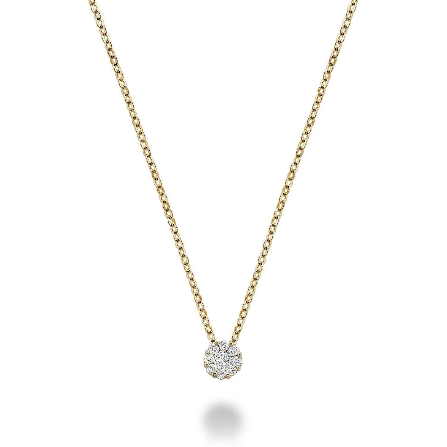 Cluster Diamond Pendant