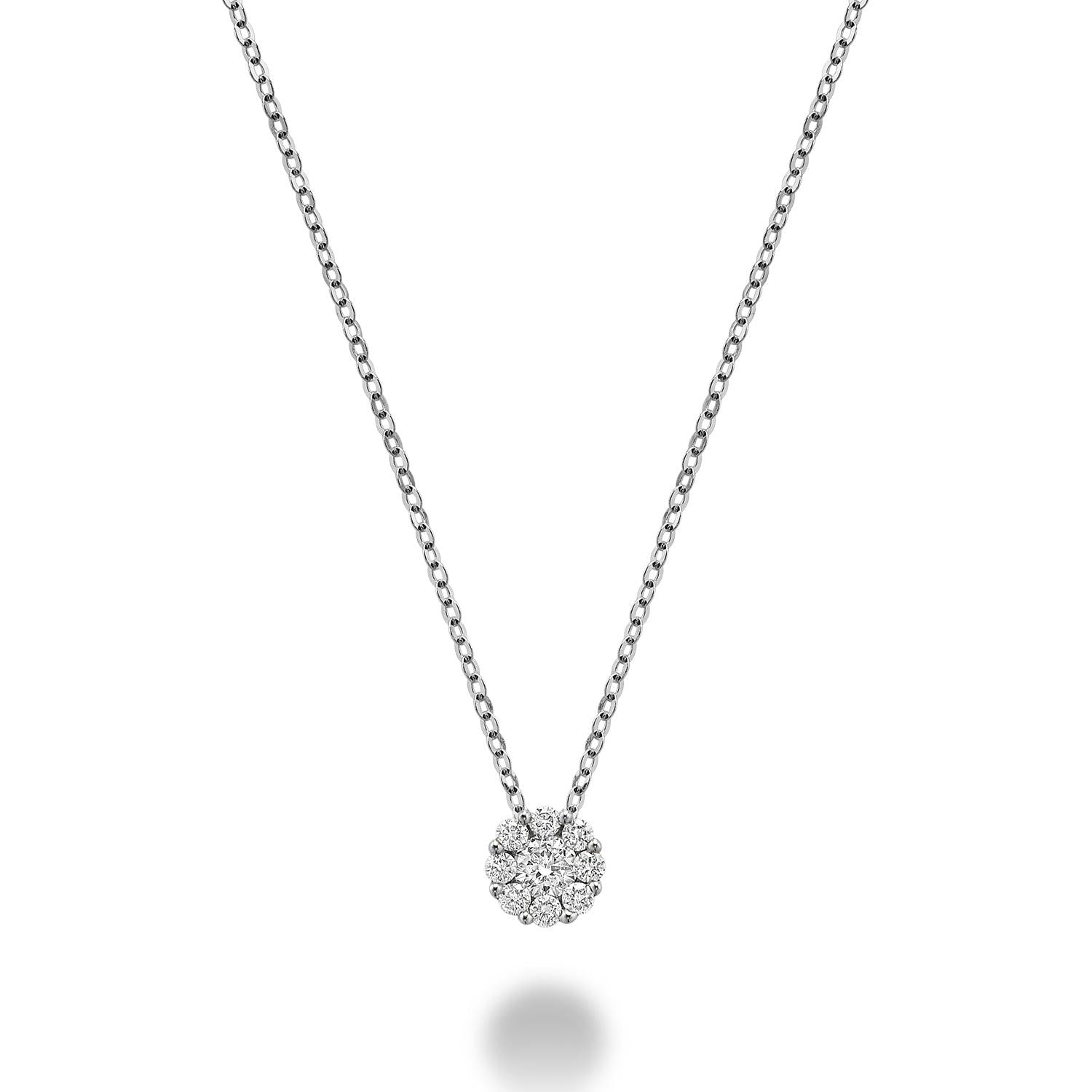 Cluster Diamond Pendant