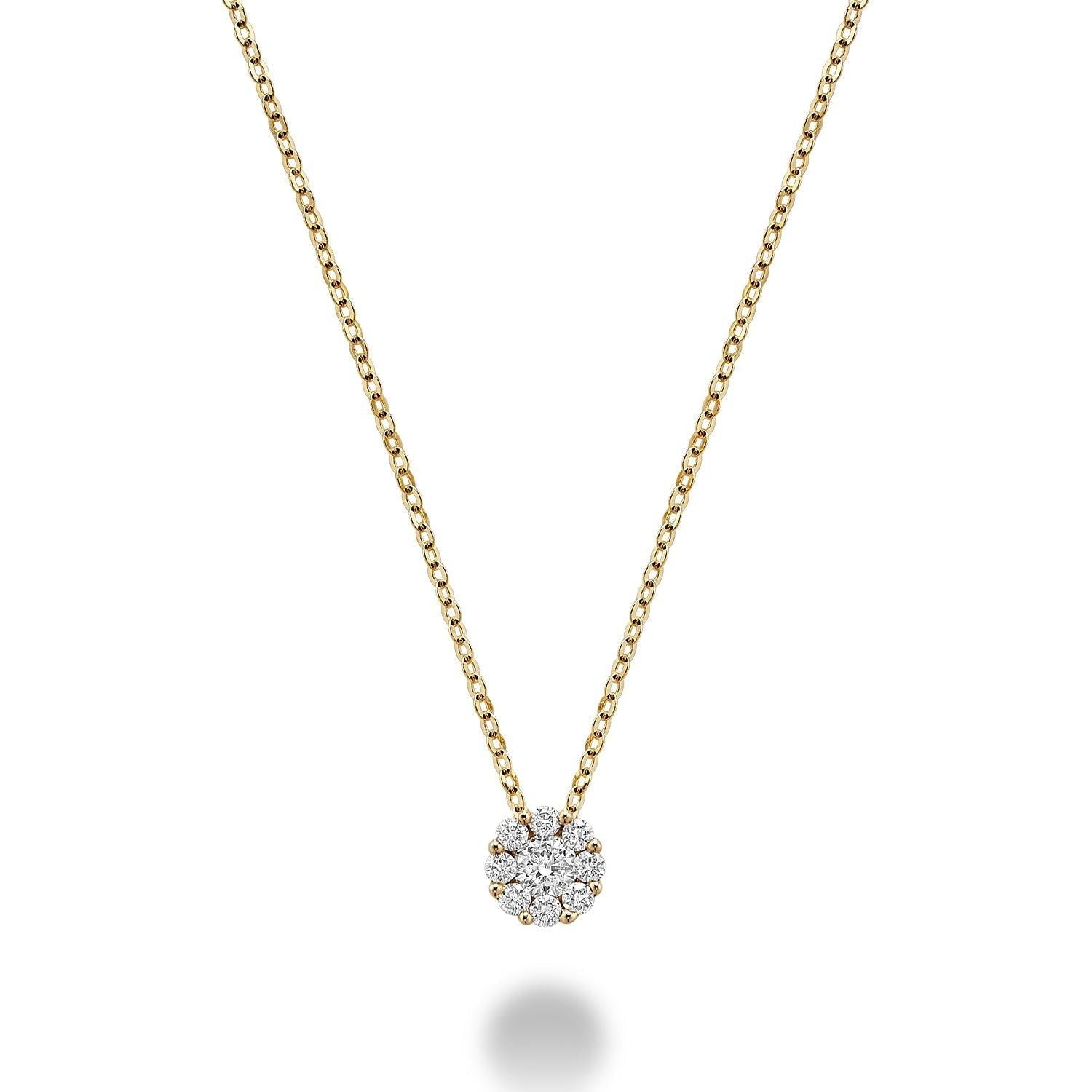 Cluster Diamond Pendant