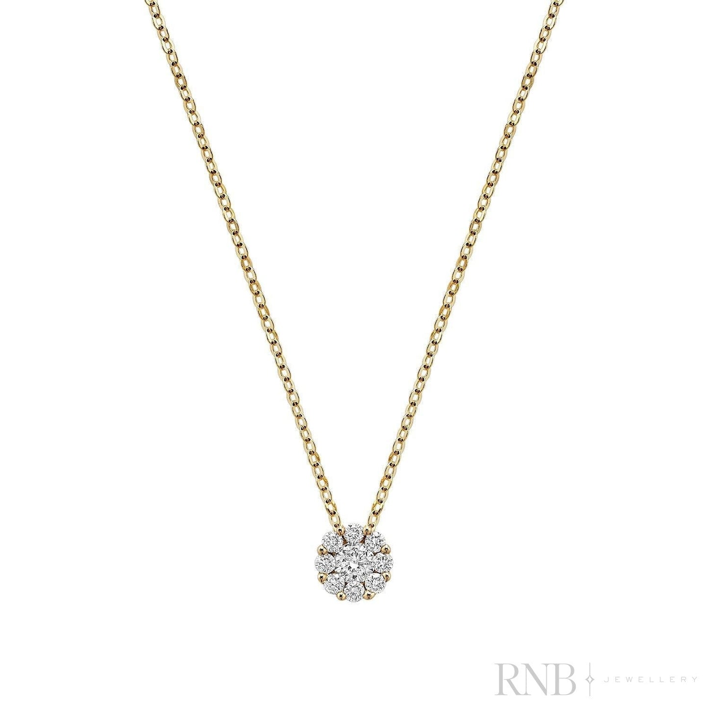 Cluster Diamond Pendant