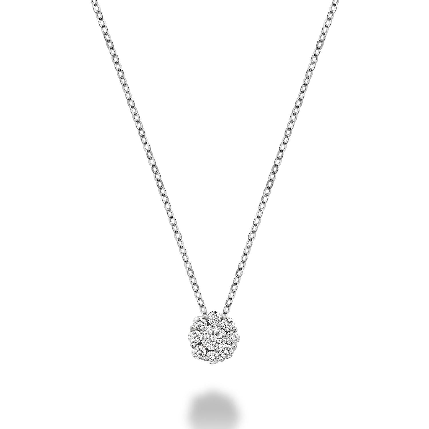 Cluster Diamond Pendant