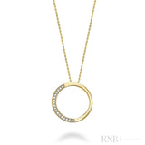 Circle of Life Semi Diamond Pendant