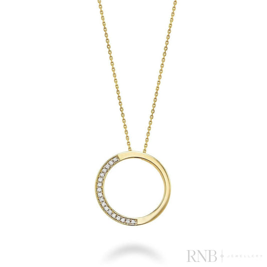 Circle of Life Semi Diamond Pendant-RNB Jewellery