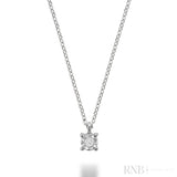 Illusion Solitaire Diamond Pendant