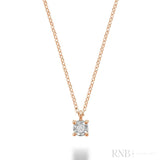 Illusion Solitaire Diamond Pendant