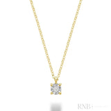 Illusion Solitaire Diamond Pendant