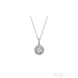 Halo Round illusion Diamond Pendant