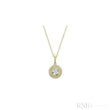 Halo Round illusion Diamond Pendant-RNB Jewellery