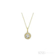 Halo Round illusion Diamond Pendant