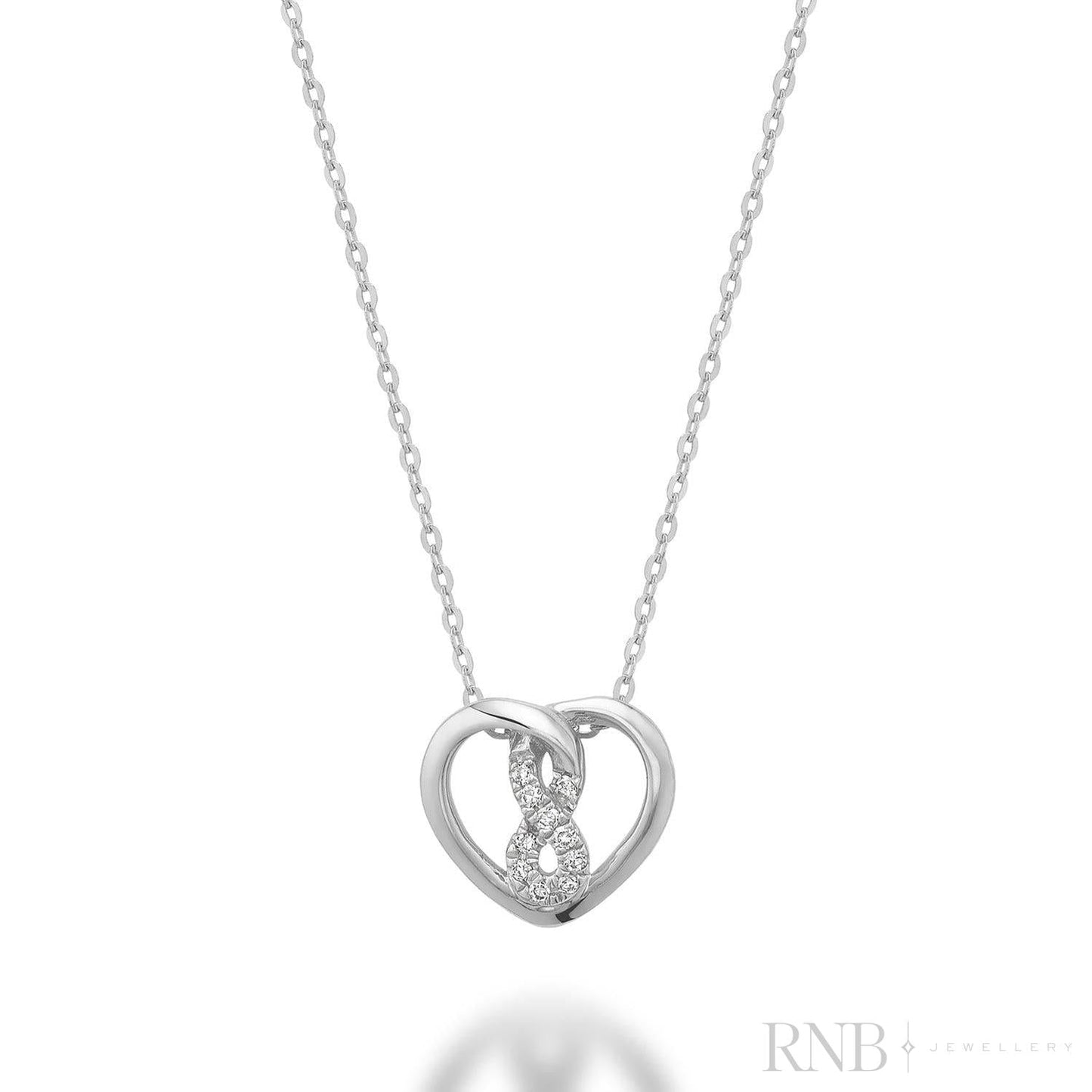 Heart Infinity Diamond Pendant