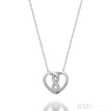 Heart Infinity Diamond Pendant