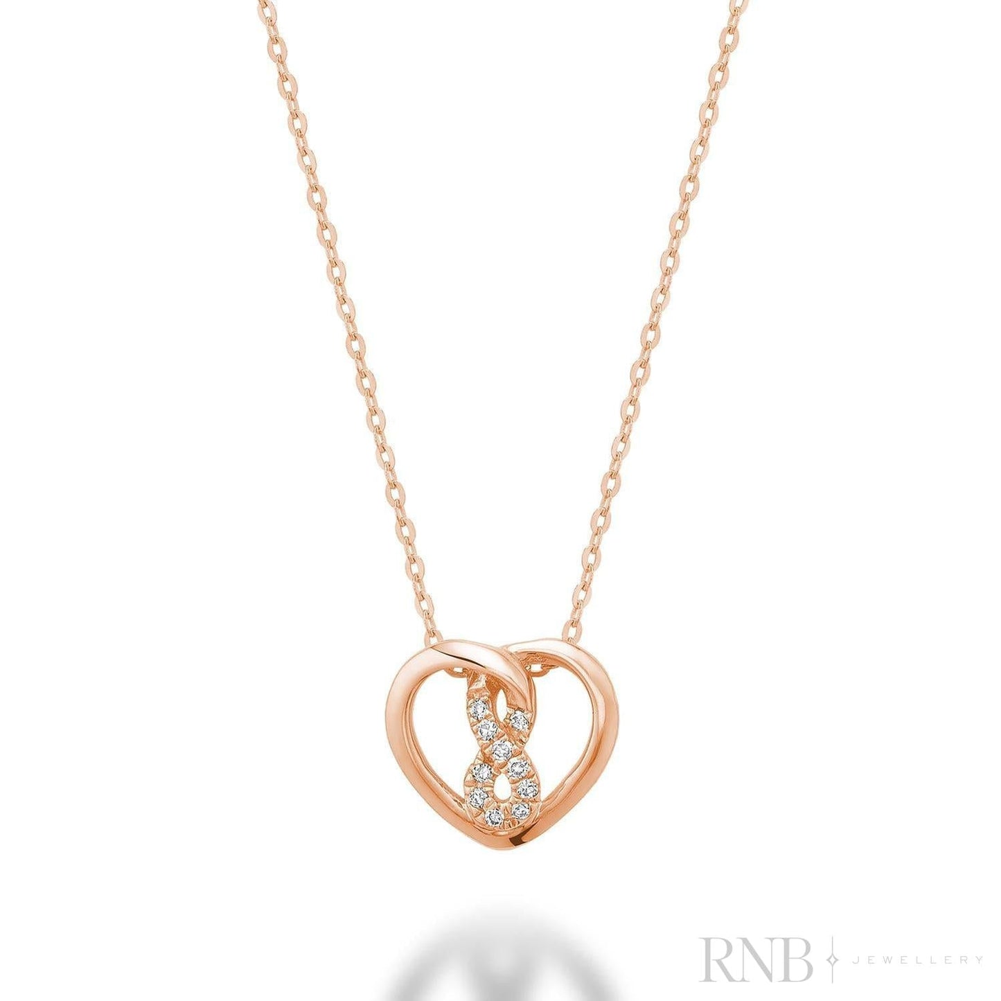 Heart Infinity Diamond Pendant