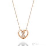 Heart Infinity Diamond Pendant