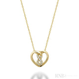 Heart Infinity Diamond Pendant
