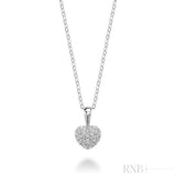 Pave Diamond Heart Pendant