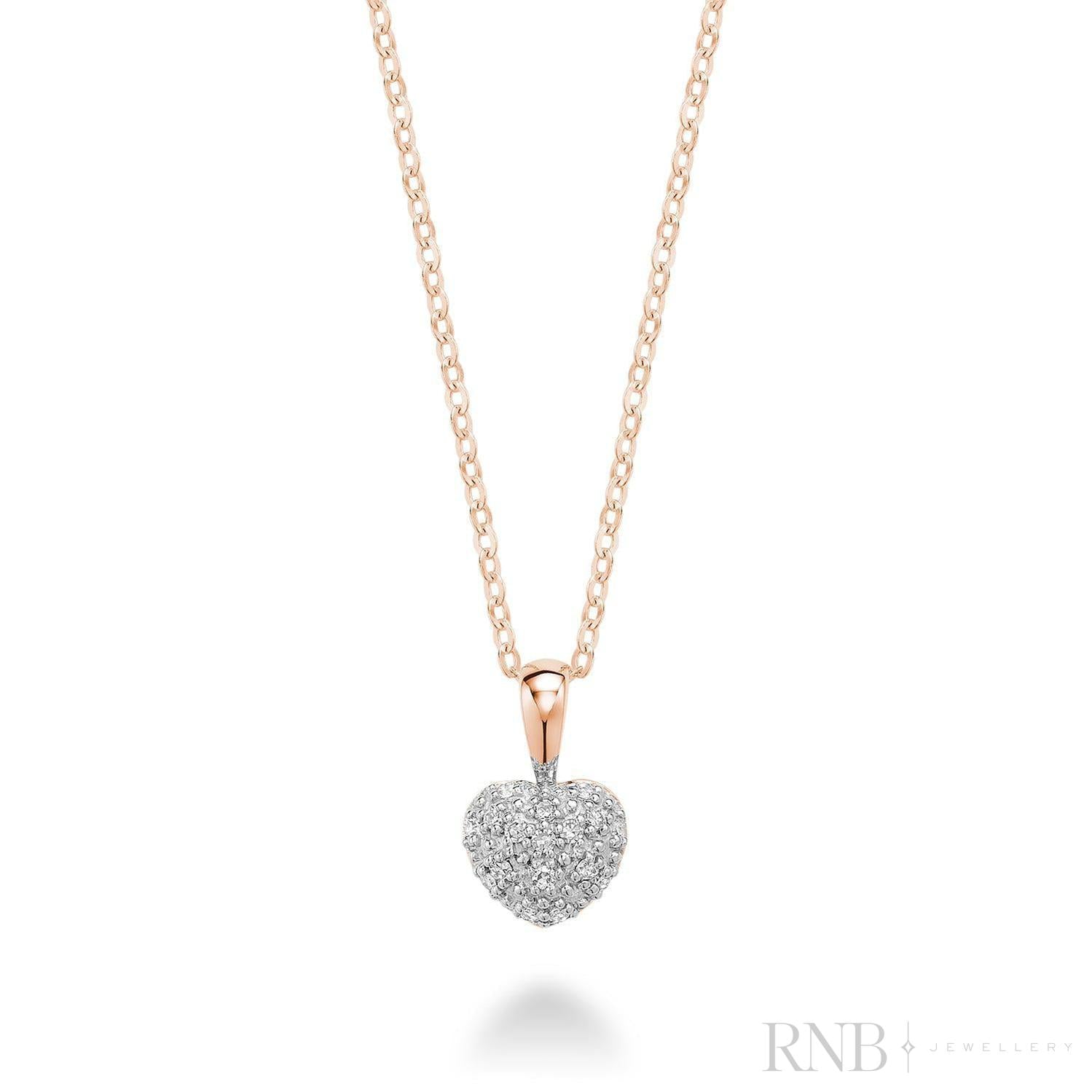 Pave Diamond Heart Pendant