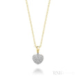 Pave Diamond Heart Pendant-RNB Jewellery