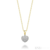Pave Diamond Heart Pendant