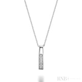 Medium Bar Illusion Diamond Pendant