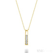 Medium Bar Illusion Diamond Pendant-RNB Jewellery