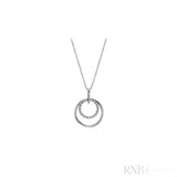 Double Circle Diamond Pendant
